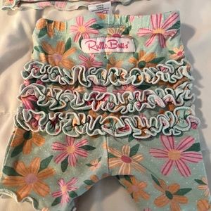 6 to 12 pajama set ruffle butt brand